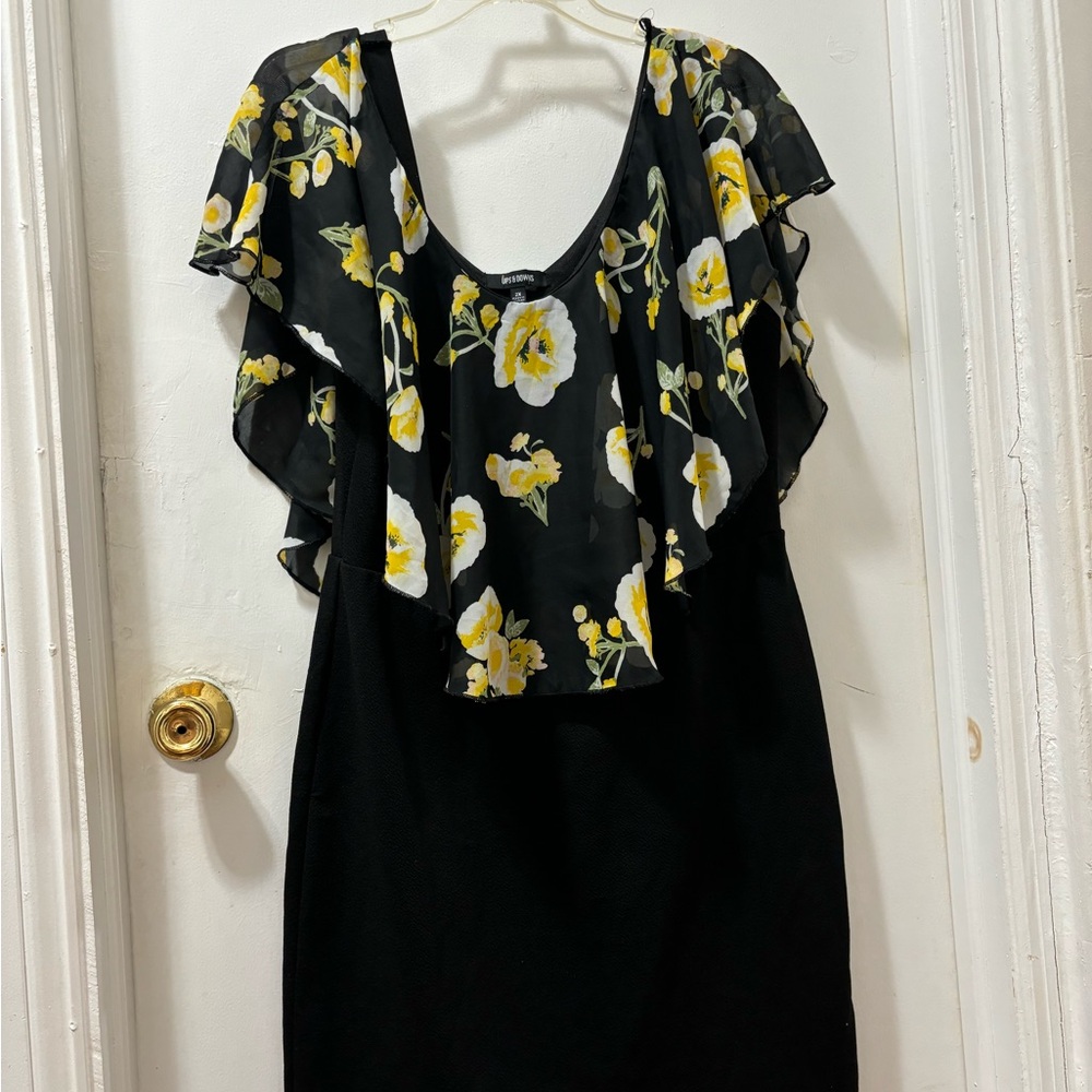 Black and yellow dress plus size